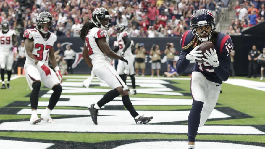 Con 5 pases de anotación de Watson, Texans vencen a Falcons