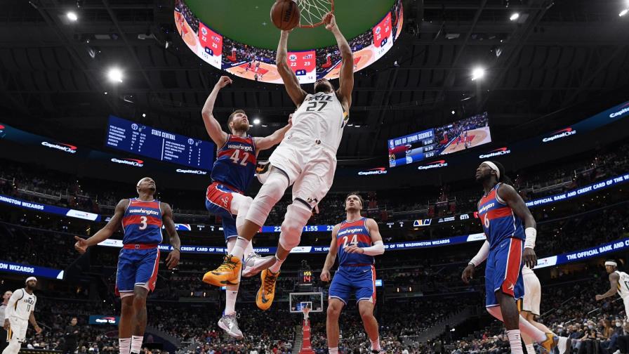 Jazz aplasta a Wizards y enhebra 7mo triunfo