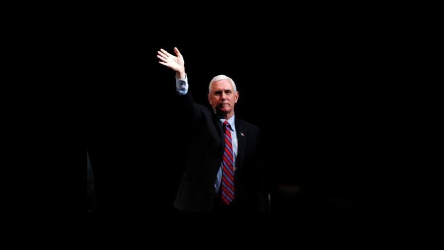 El vicepresidente Pence dice a los gobernadores “nuestro tiempo” llegó a su fin