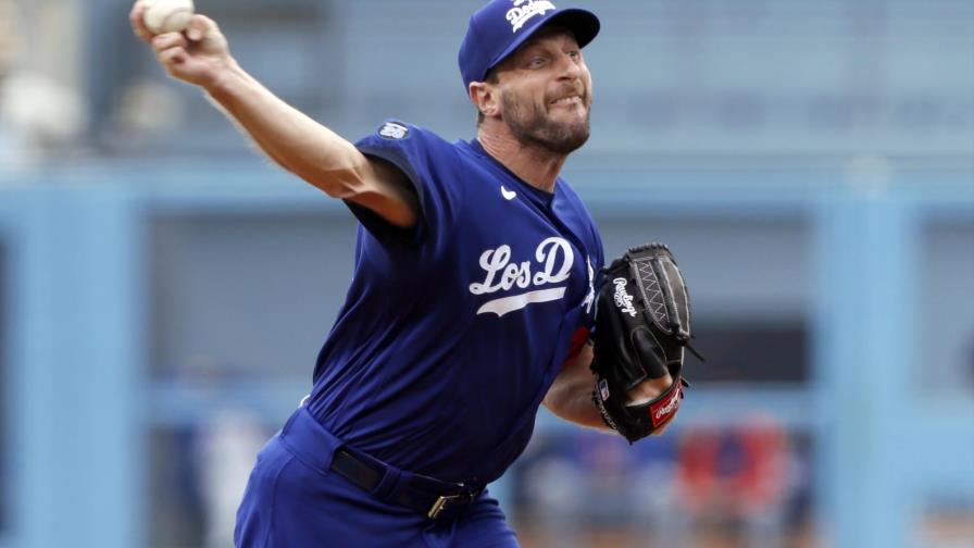 Apoyado por tres jonrones, Scherzer guía a Dodgers a triunfo