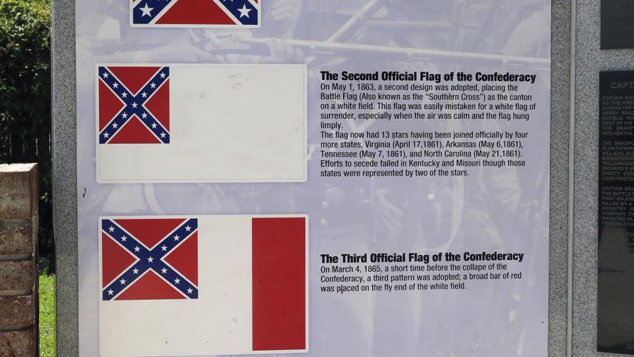 La vigencia de las banderas confederadas en el sur de EEUU