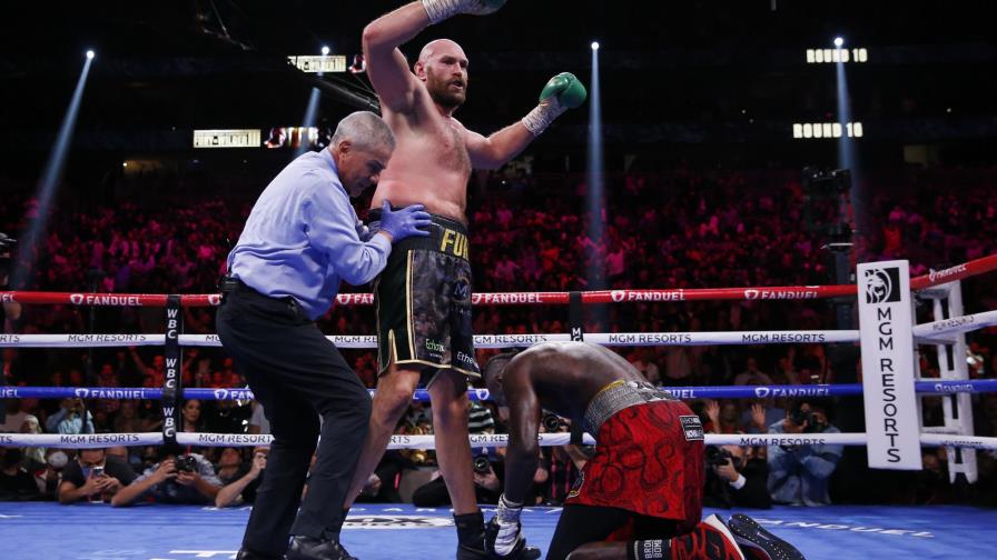 Fury detiene a Wilder en el 11mo en duelo de pesos pesados