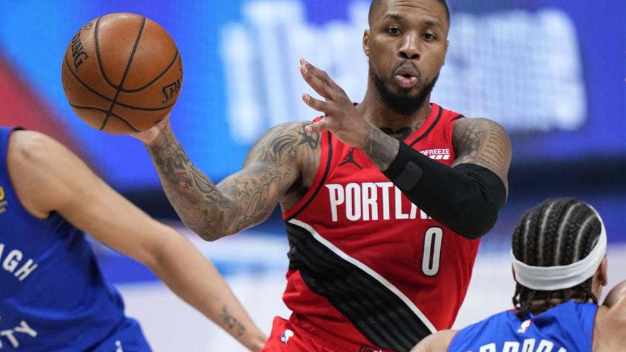 Lillard lidera lluvia de triples, Blazers ganan a Nuggets