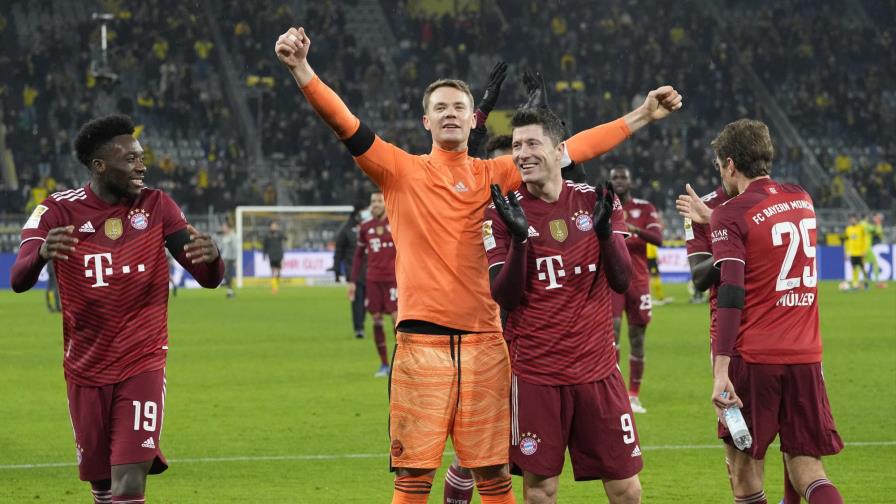 Con doblete de Lewandowski Bayern vence al Dortmund