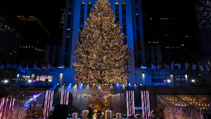Encienden árbol de Navidad de Rockefeller Center Encienden árbol de Navidad de Rockefeller Center