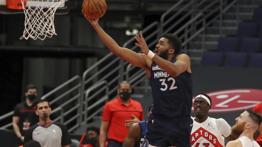 Wolves ponen fin a racha de 4 derrotas, vencen a Raptors