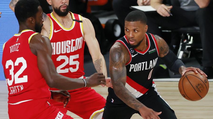 Lillard, Anthony impulsan a Blazers en triunfo sobre Rockets