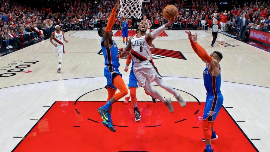 Los Blazers se ponen 2-0 ante el Thunder apoyados en 29 puntos de Damian Lillard