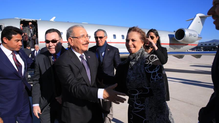 Presidente Danilo Medina llega a Roma Presidente Danilo Medina llega a Roma