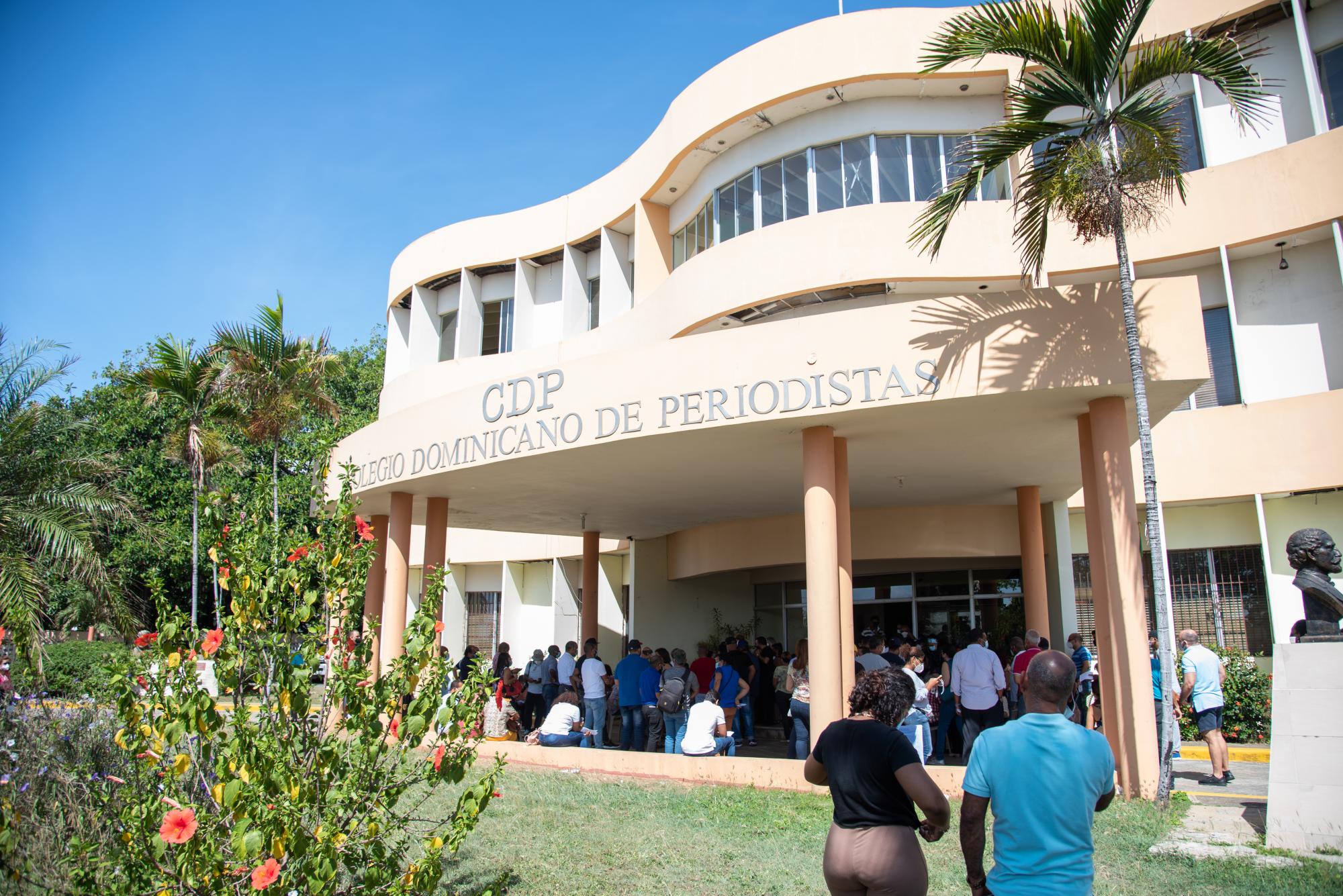 La sede del Colegio Dominicano de Periodistas vivió dos jornadas intensas el fin de semana (Foto: Dania Acevedo)