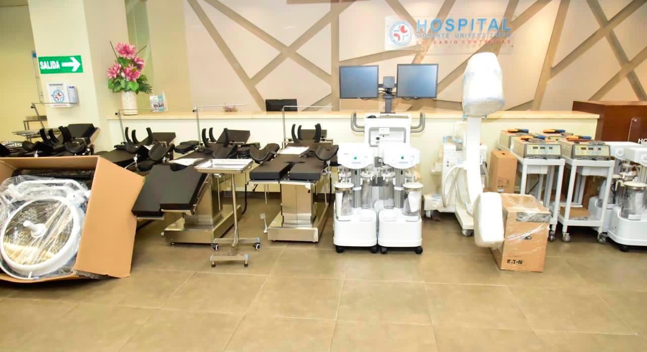 Equipos entregados al  Hospital Darío Contreras.
