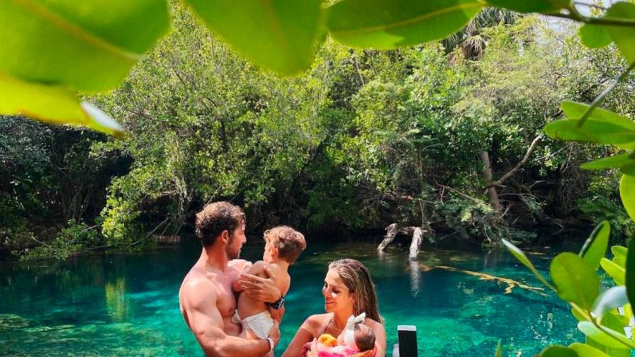 David Bisbal y su familia disfrutan de República Dominicana