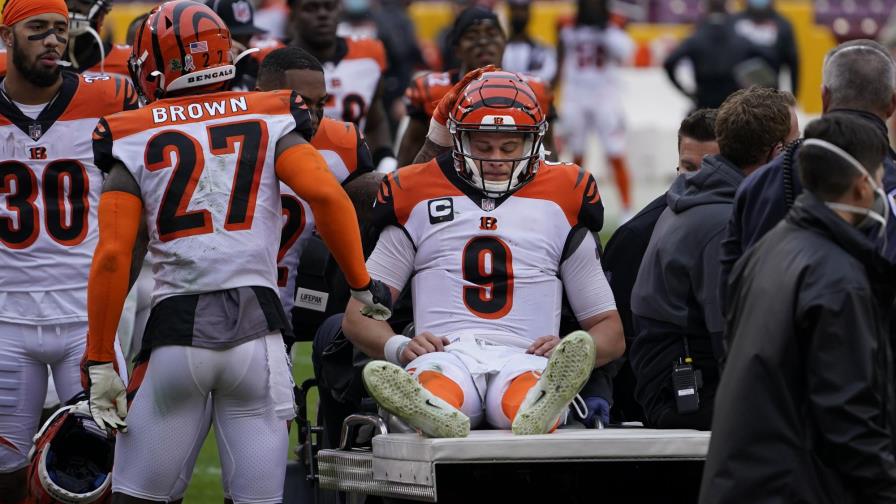 Bengals pierde a Burrow y el duelo ante Washington