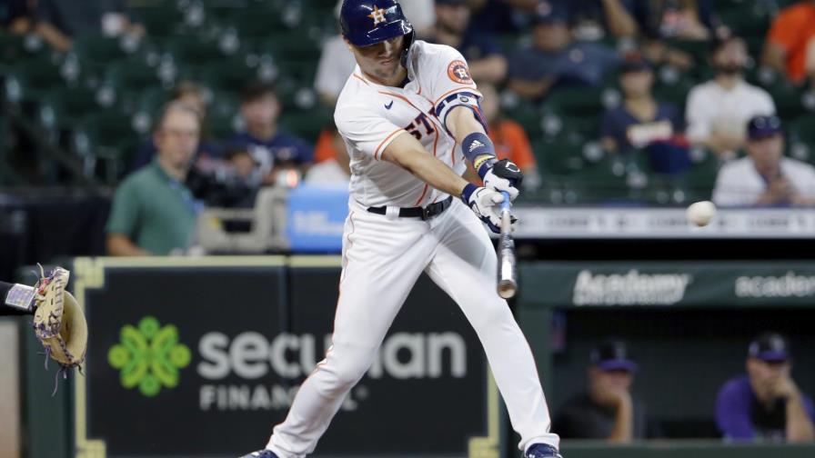 Díaz batea 3 hits en triunfo de Astros sobre Rockies