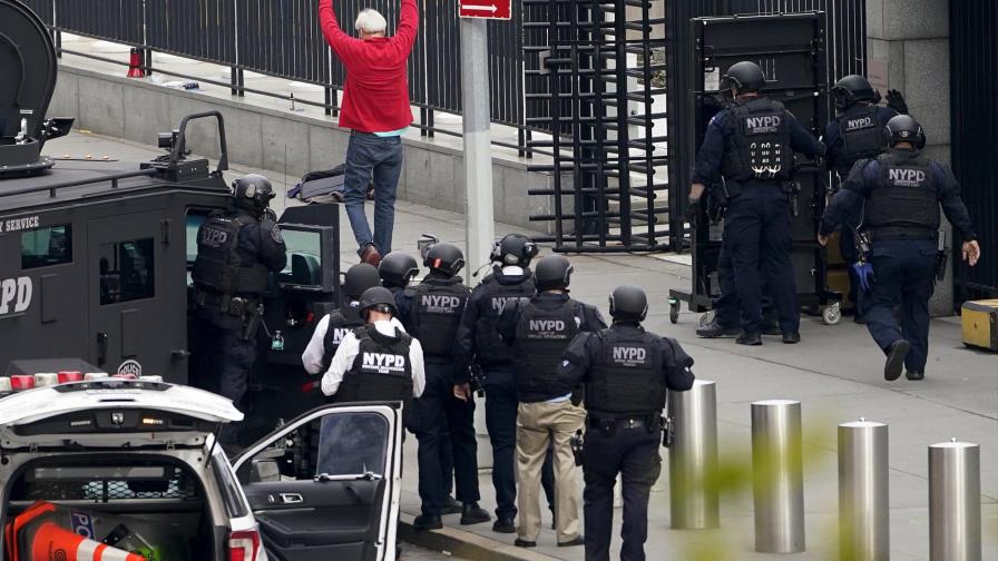 Detienen a hombre armado frente a la ONU en Nueva York Detienen a hombre armado frente a la ONU en Nueva York
