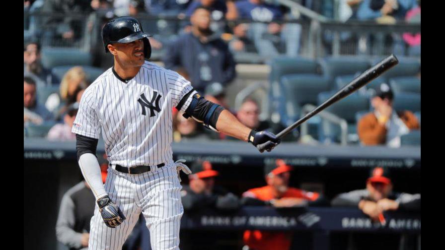 Giancarlo Stanton espera estar de regreso con los Yanquis en septiembre