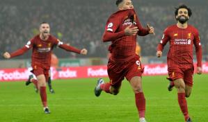 Liverpool gana en Wolverhampton con gol decisivo de Firmino