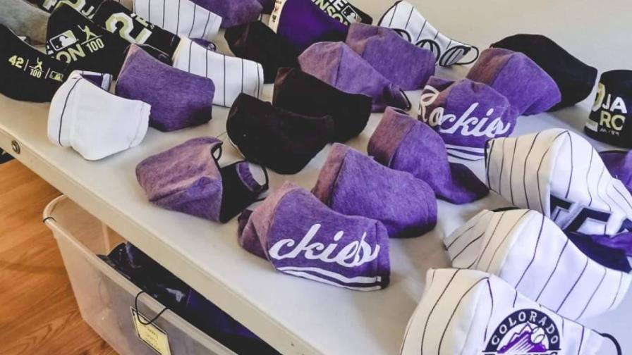 Los Rockies aportan en la distribución de mascarillas
