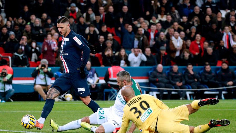 Mauro Icardi mete al PSG en semifinales de la Copa de la Liga francesa