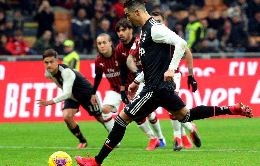 Cristiano Ronaldo da al Juventus un empate en la semifinal de ida ante el Milan