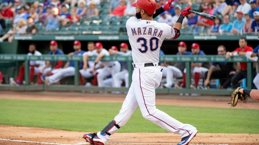 Nomar Mazara y Danny Santana disparan cuadrangulares, Vigilantes vencen a Azulejos Nomar Mazara y Danny Santana disparan cuadrangulares, Vigilantes vencen a Azulejos