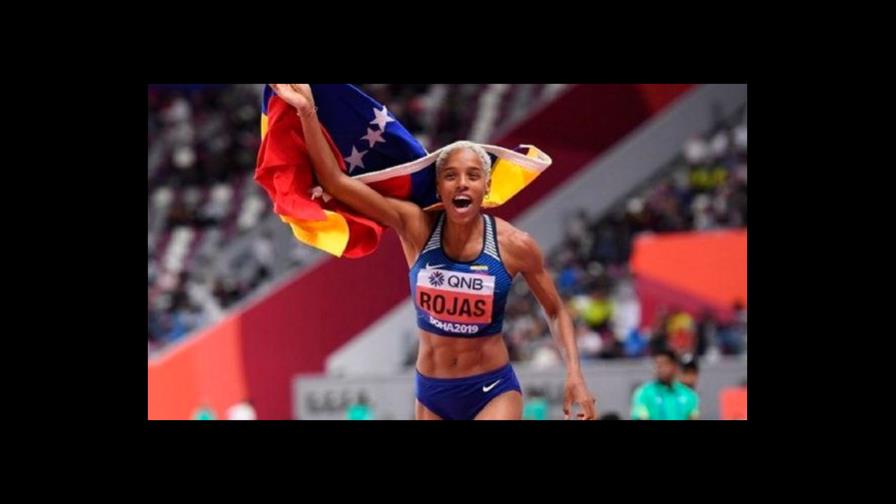 Yulimar Rojas gana con su mejor marca bajo techo, récord sudamericano