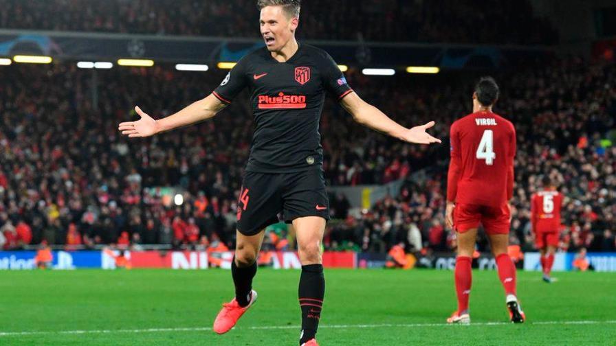 El Atlético de Madrid gana en Liverpool y elimina al campeón de Europa El Atlético de Madrid gana en Liverpool y elimina al campeón de Europa