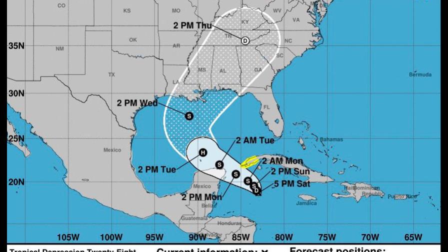 Se forma depresión en el Caribe que se prevé deje abundante lluvias en Cuba Se forma depresión en el Caribe que se prevé deje abundante lluvias en Cuba