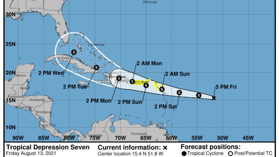 Se forma depresión tropical número siete al ??este de las Antillas Menores Se forma depresión tropical número siete al ??este de las Antillas Menores
