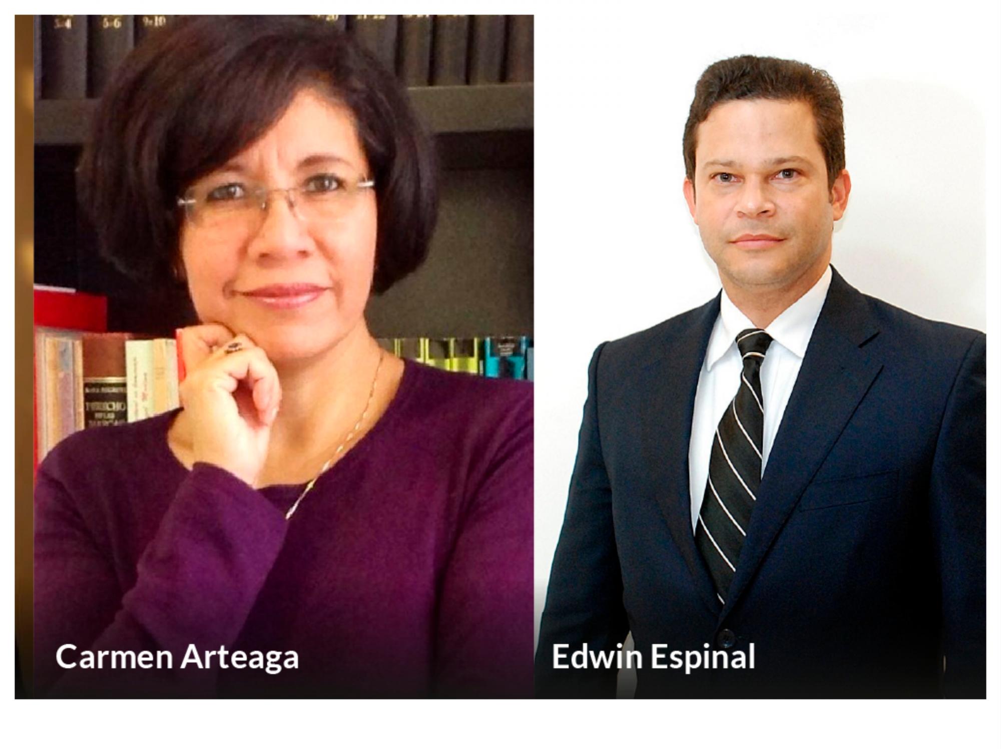 Carmen Arteaga y Edwin Espinal