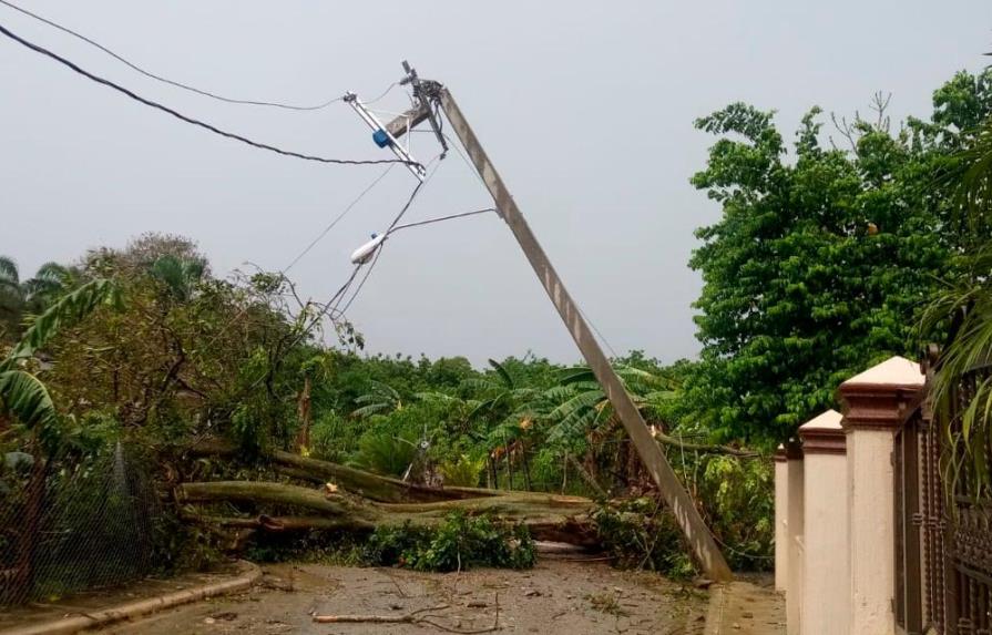 Lluvias del domingo provocaron interrupciones eléctricas en el Cibao