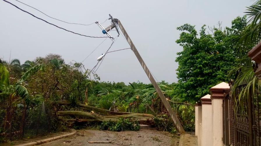 Lluvias del domingo provocaron interrupciones eléctricas en el Cibao