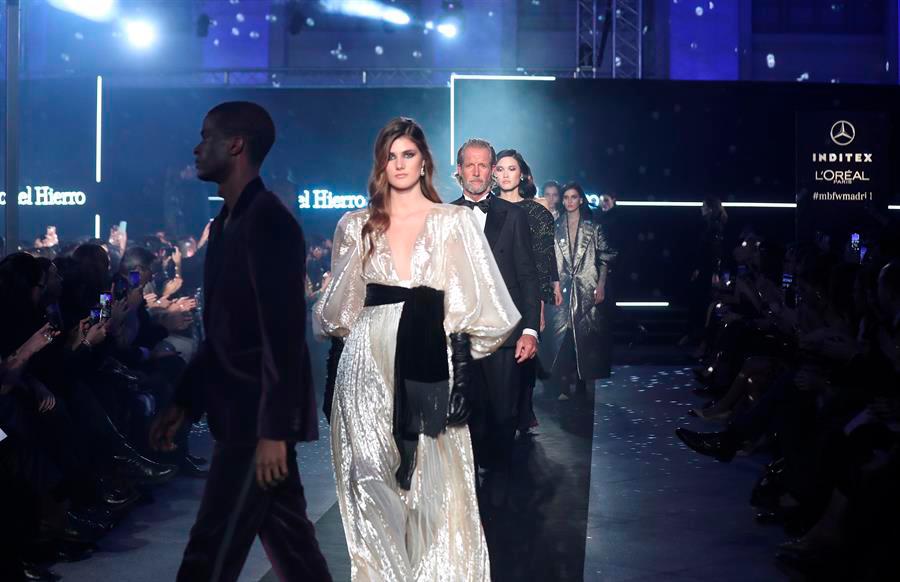 Un momento del desfile de Pedro del Hierro, dentro de la Mercedes-Benz Fashion Week Madrid.