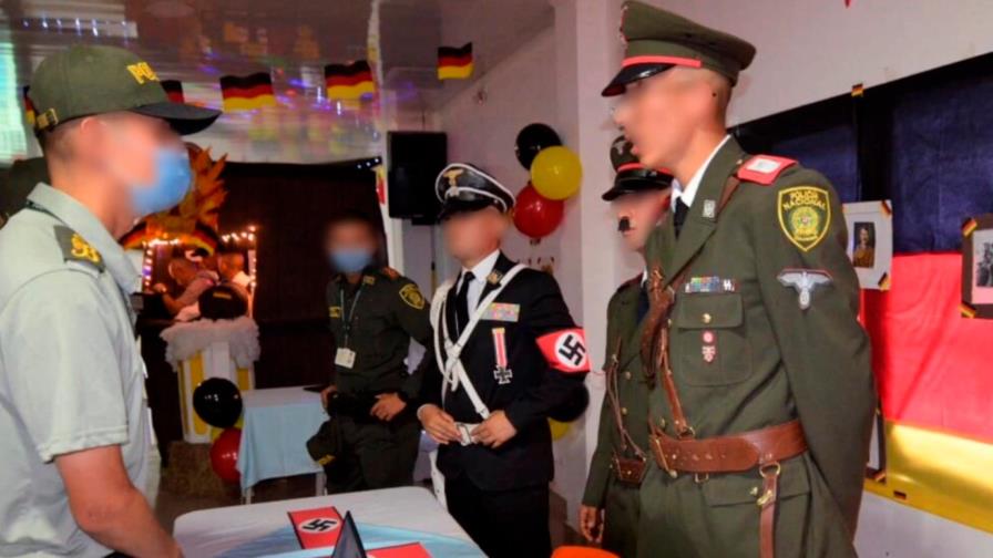 Polémica por homenaje de policías colombianos a Alemania con símbolos nazis