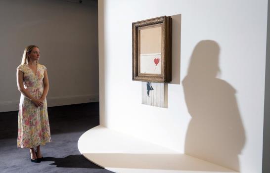 Banksy medio triturado a subasta por más de 5MM de dólares