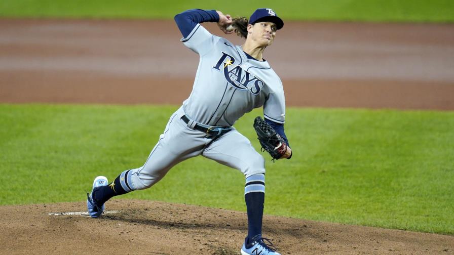 Glasnow poncha a 10 en triunfo de Rays 2-1 ante Orioles