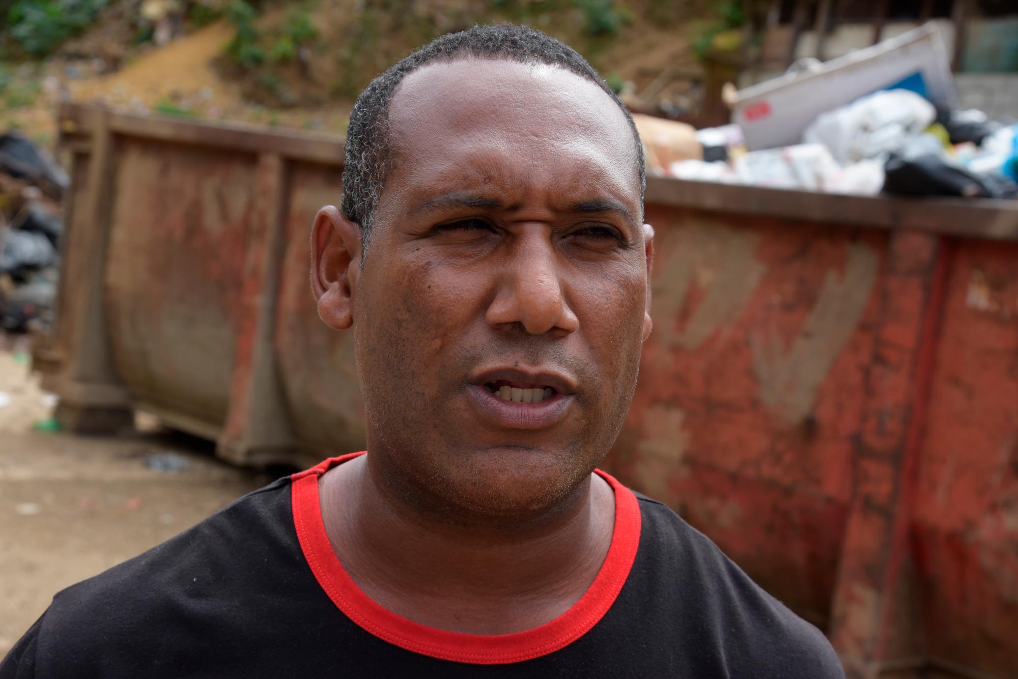 Erodes Díaz, comunitario afectado. (José Justo Féliz)