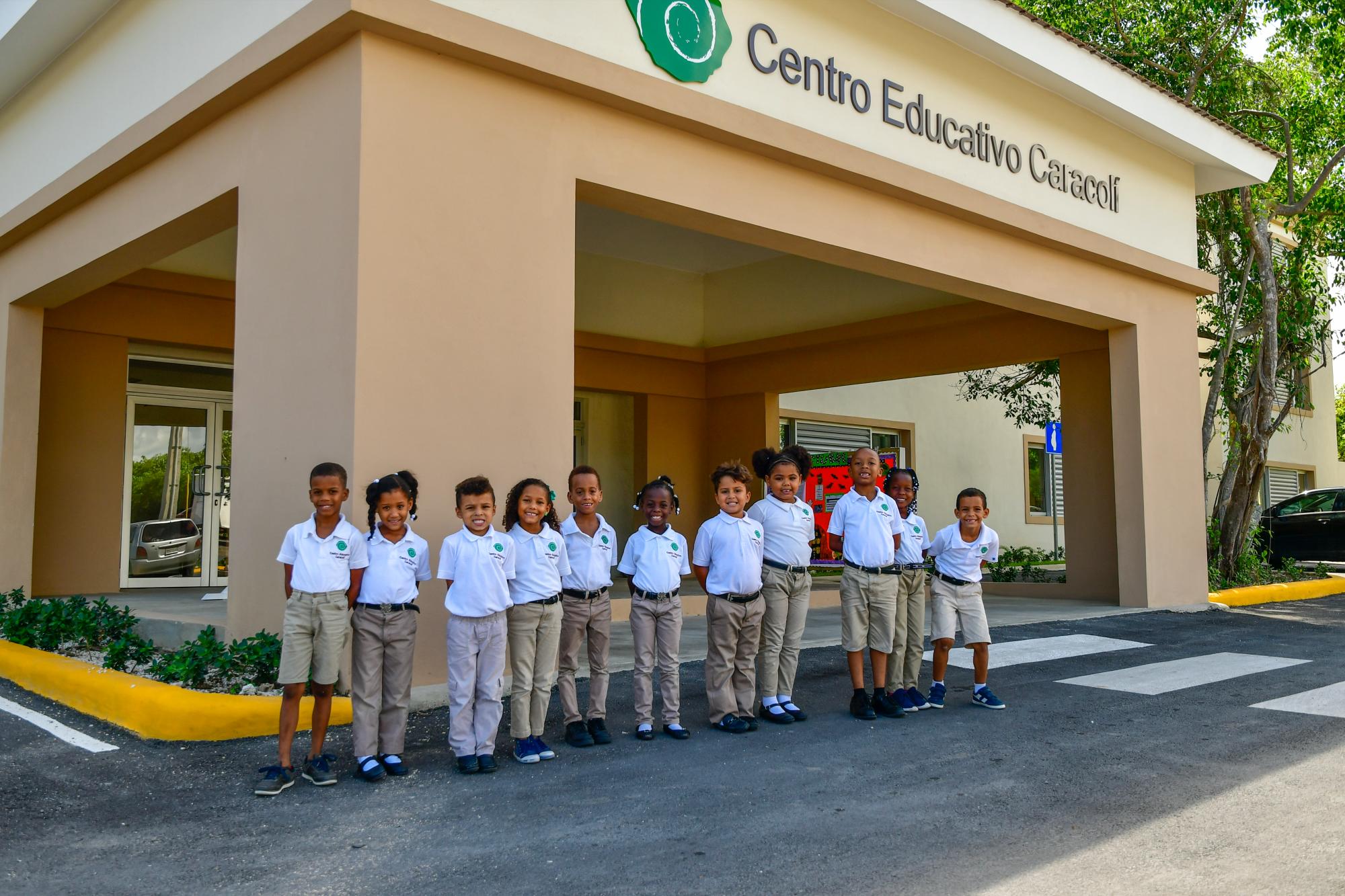 Niños del Preescolar del Centro Educativo Caracolí.