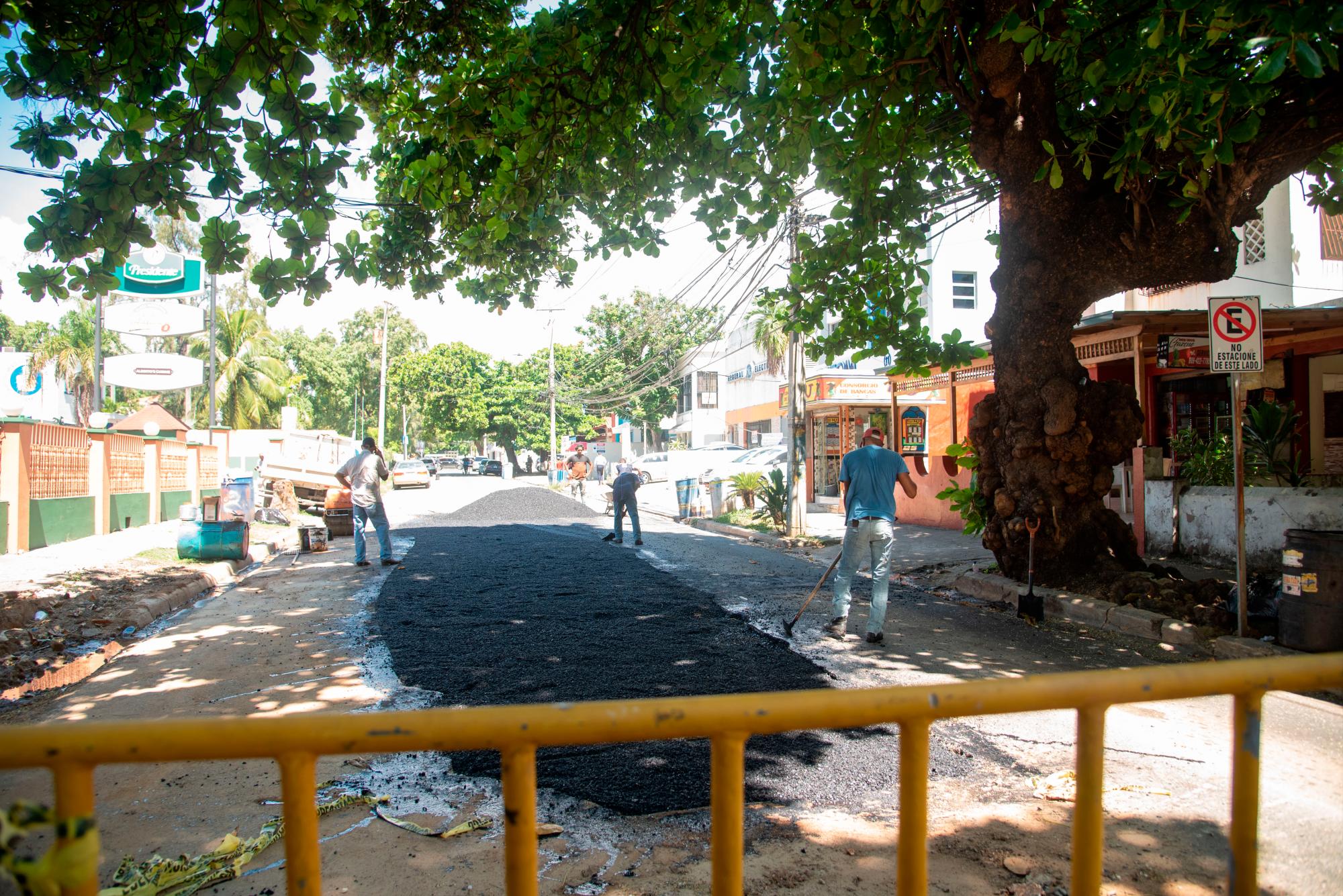 Desde hace varias semanas la CAASD venia trabajando en el lugar.