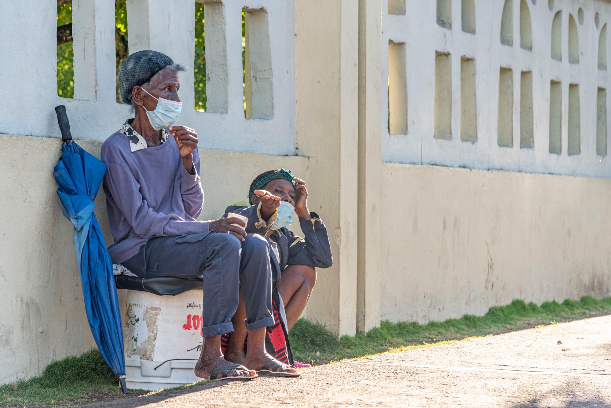 Los mendigos eran pocos este año.