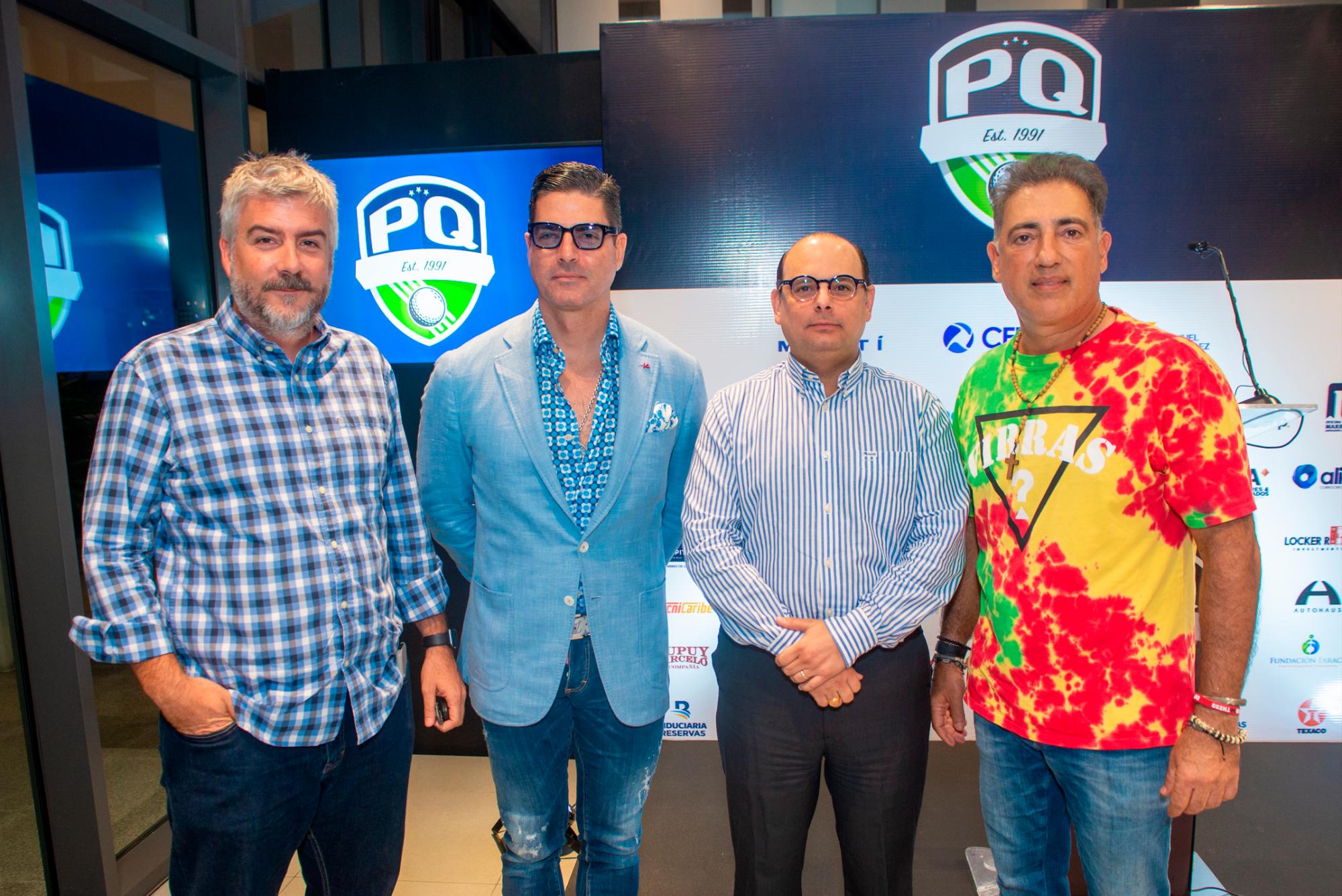 Alejandro Marranzini, Luis Arturo Carbuccia, George Nader y Omar Marrero.