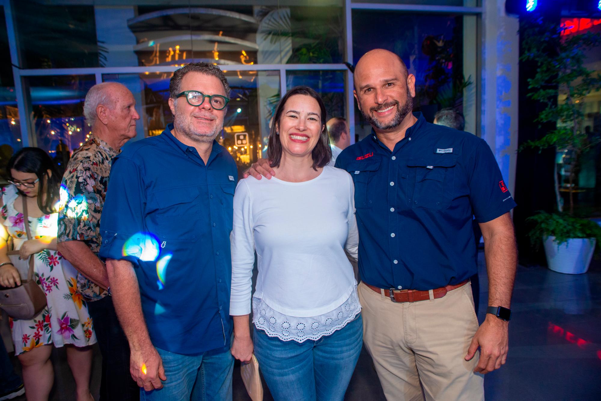 Walter Pons, Michaela Arriaza y Eduardo Félix.