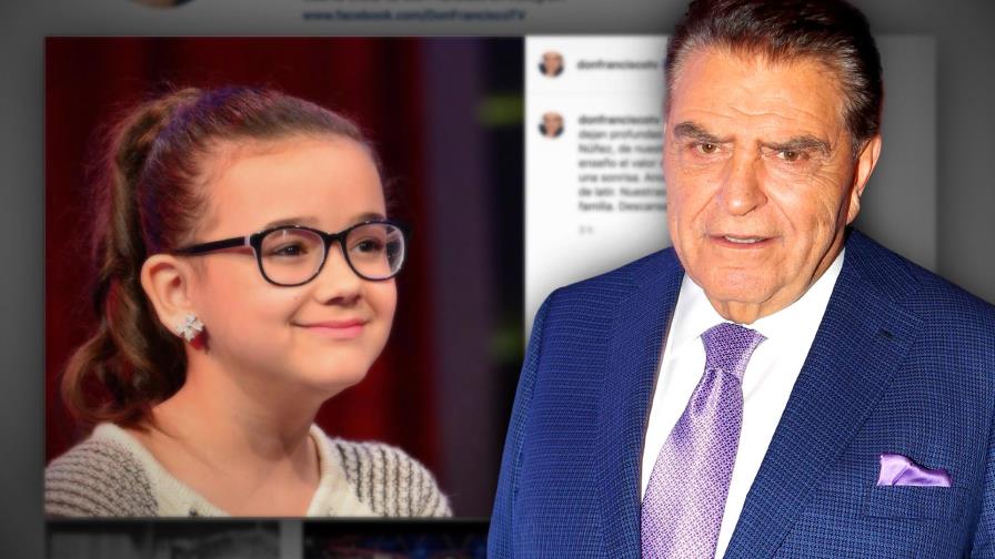 Don Francisco informa la muerte de integrante del clan infantil de Sábado gigante Don Francisco informa la muerte de integrante del clan infantil de Sábado gigante