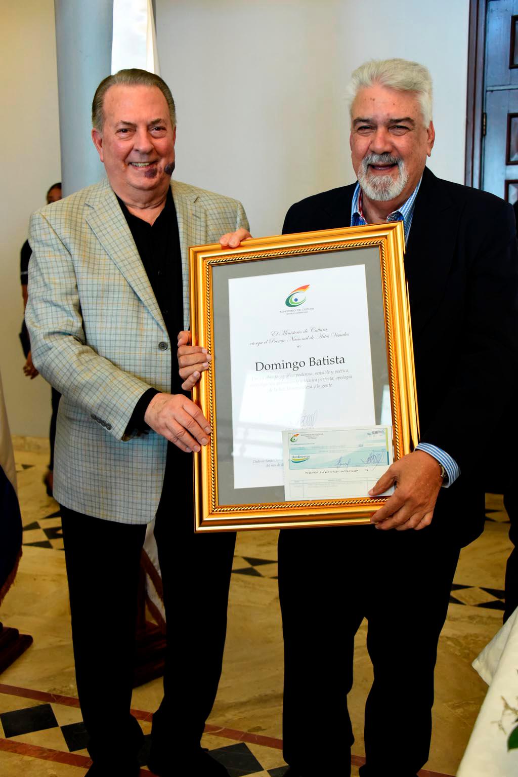 Eduardo Selman junto a Domingo Batista.