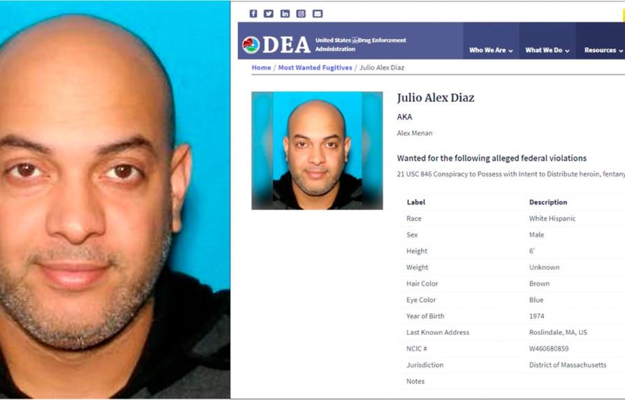 Dominicano encabeza lista de la DEA de fugitivos más buscados por drogas en Estados Unidos