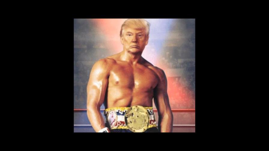 Trump muestra poder al estilo Rocky Balboa Trump muestra poder al estilo Rocky Balboa
