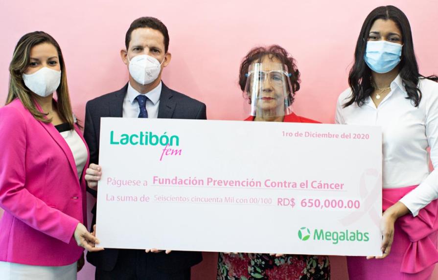 Lactibón Fem hace entrega de donativo para prevención del cáncer de mama