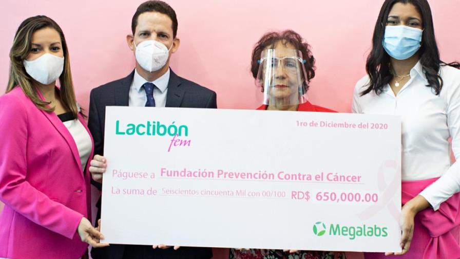 Lactibón Fem hace entrega de donativo para prevención del cáncer de mama
