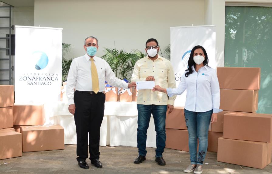 Corporación Zona Franca Santiago dona alimentos e insumos de protección a instituciones