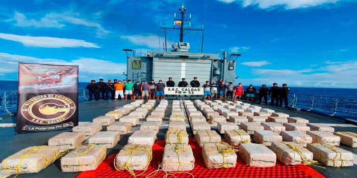 Colombia incauta 2,3 toneladas de cocaína y detiene a 15 venezolanos